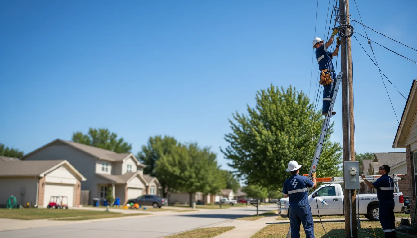 Residential electrician providing installation services in Canfield, OH